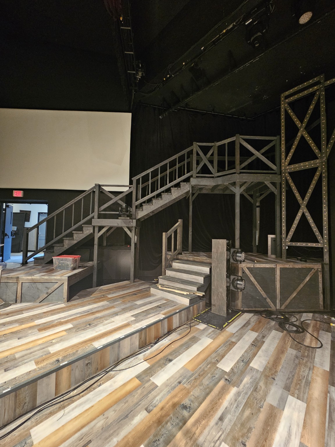 Custom stage and staircase build